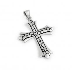 Pandantiv argint 925 cruce Fleur de Lis [0]